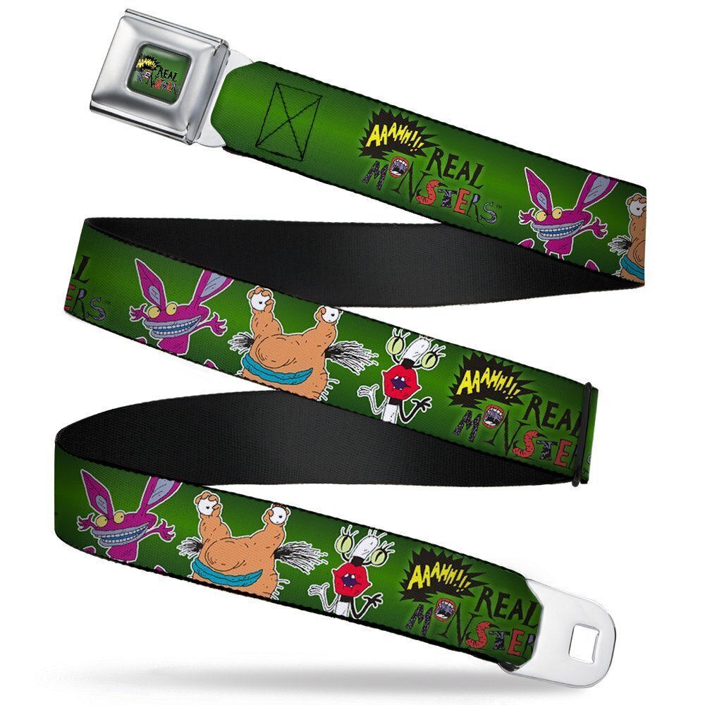2171 Nickelodeon unisex adult Buckle-down Seatbelt Aaahh!!! Real Monsters